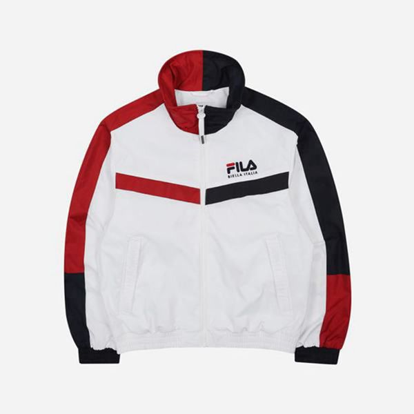 Fila Heritage Windbreaker Women's Jackets - White,NZ 954-64015